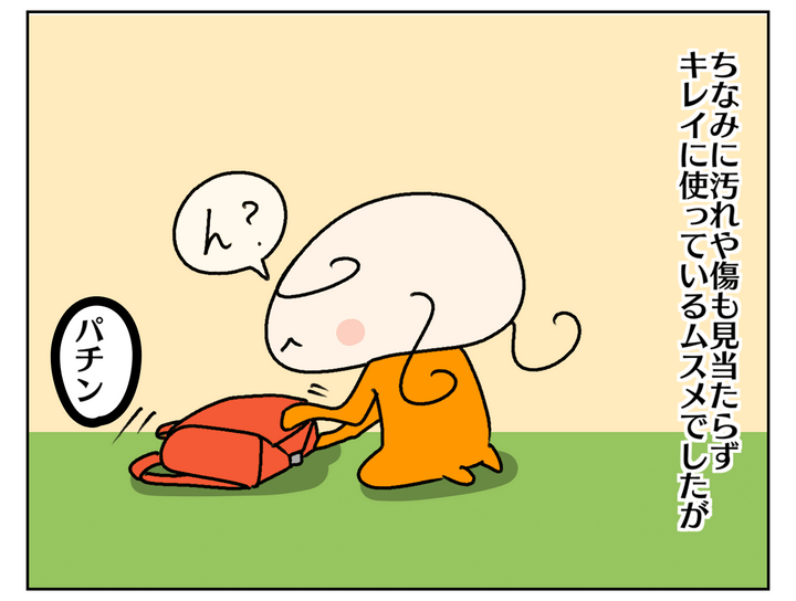 汚れや傷も見当たらずキレイにつかっているムスメでしたが…