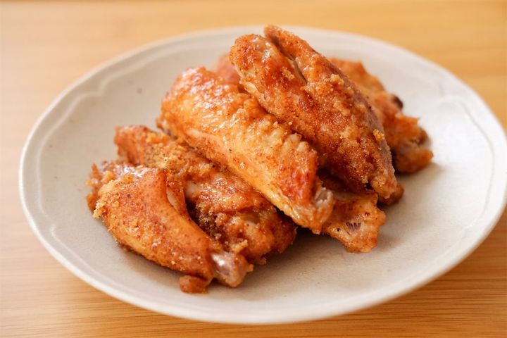 】「レンジで手羽唐揚」できあがり