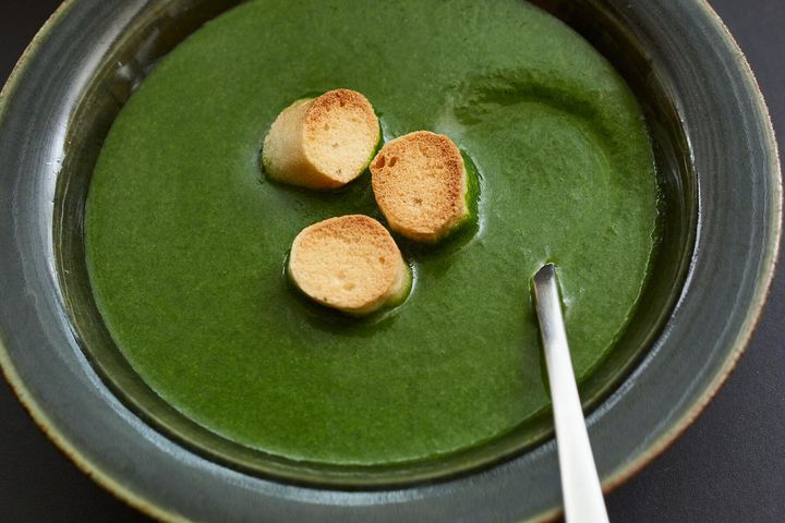 ほうれん草の麩ポタージュ