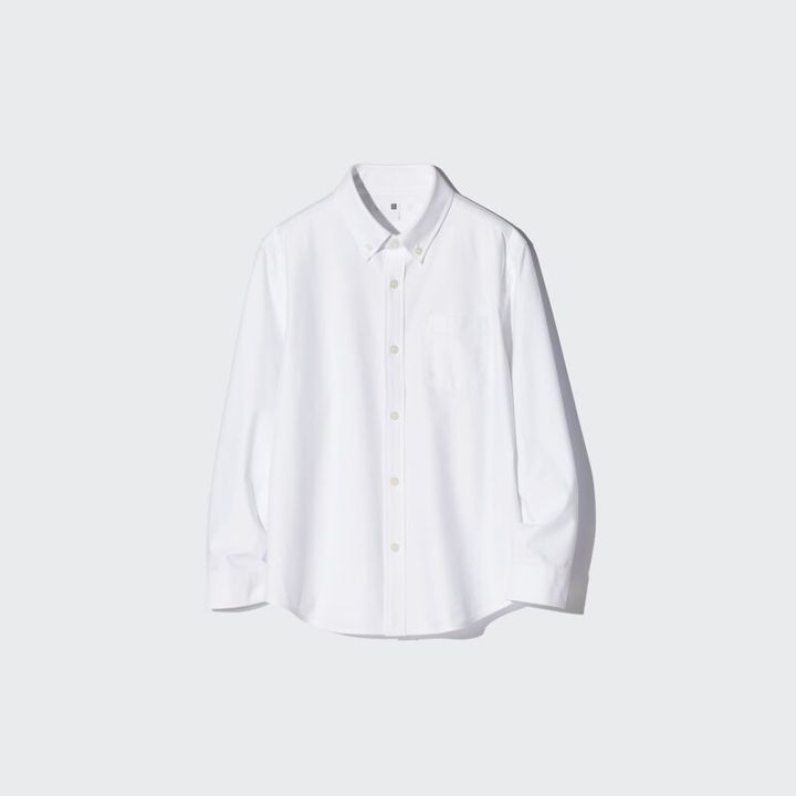 ユニクロのキッズフォーマル ファインクロスコンフォートシャツ