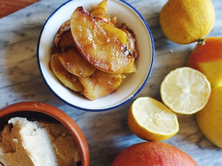 リンゴのソテー