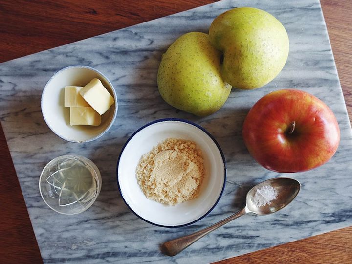 リンゴのソテーの作り方
