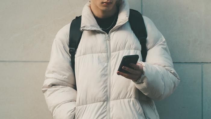 ダウンジャケットを着る人