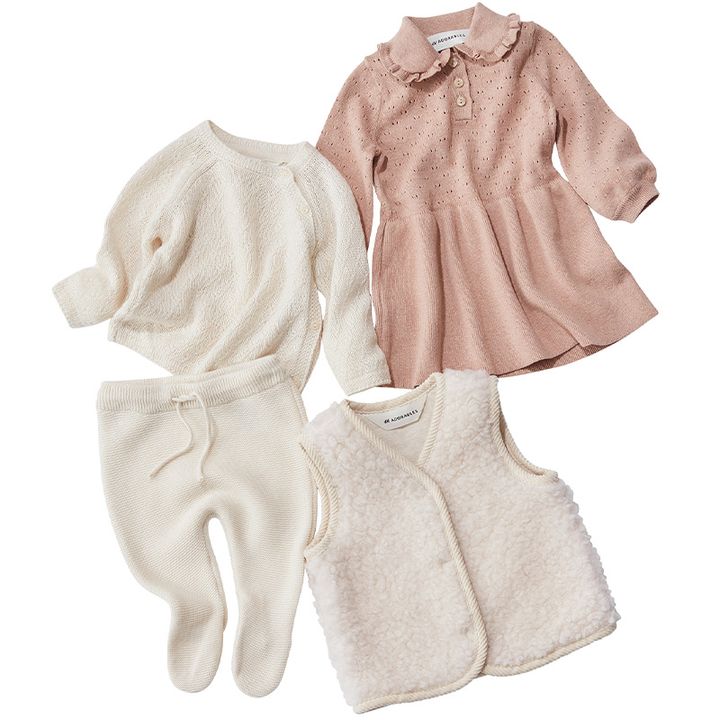 H＆M ADORABLESベビー服のニットセットアップとワンピースとベスト