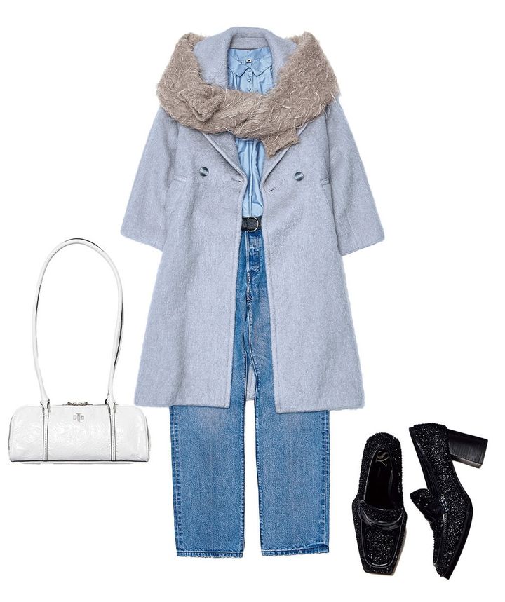 デニムパンツコーデ