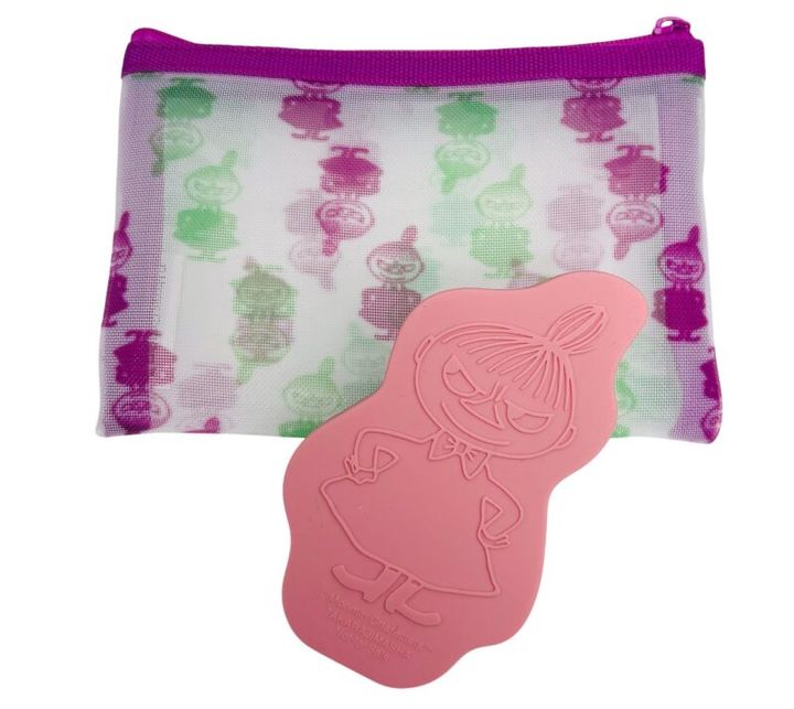 雑誌GLOW3月号増刊の付録 リトルミイの頭皮ブラシとメッシュポーチ