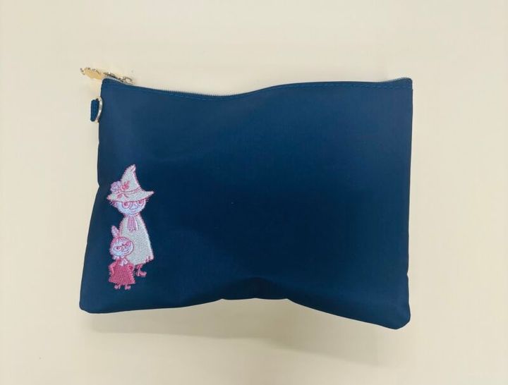 スナフキンとリトルミイの刺しゅう入りポーチ