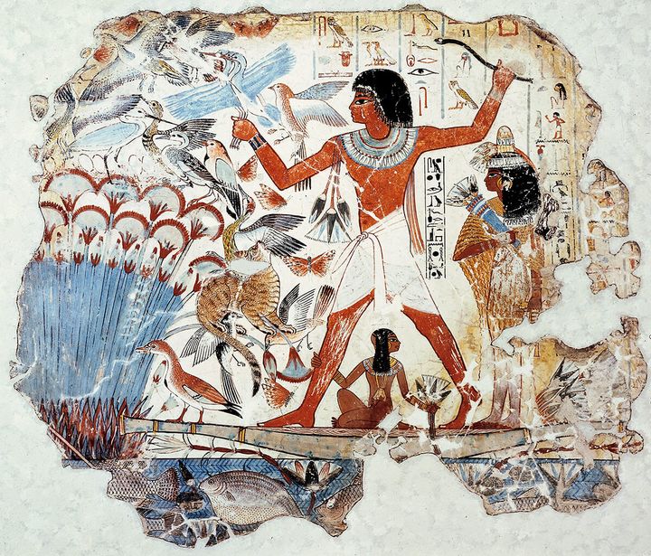 ネブアメンの墓の壁画（部分）