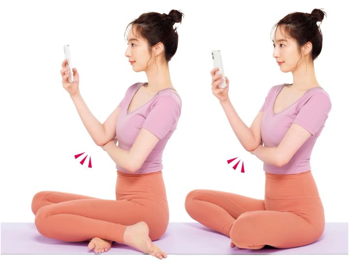 床への正しい座り方