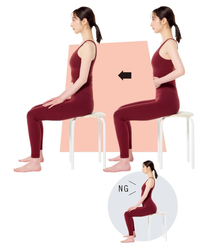 骨格ウェーブの正しい座り方 姿勢 