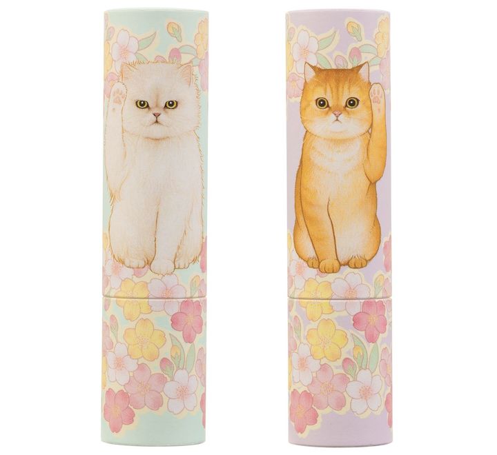 〈左から〉リップスティック ケース リミテッド P 004、005 各￥1,100（ともに2月1日より限定発売） ※レフィルは別売り