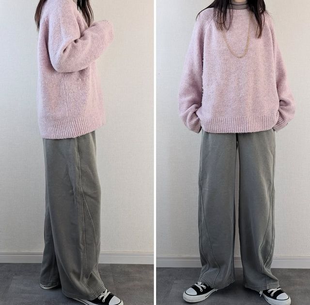 GUスウェットバレルレッグ4