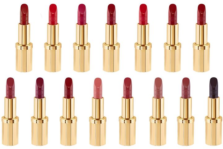 〈上段左から〉01 ルージュ・トリオンフ、02 オランジュ・クレア、03 ローズ・パラス、04 ル・セーズ、05 ダン・パリ、06 ルージュ・デ・プレ、07 ルージュ・アヴァ<br /> 〈下段左から〉08 ローズ・アテナイ、09 ズーズー、10 ルージュ・ダナエ、11 ローズ・セレスト、12 マノン、13 ラ・ポ・ヌ、14 ローズ・オルフェ、15 ナイトクラビング 各￥9,020（予価・セット価格） レフィル 各￥5,830（すべて2025年1月31日より公式オンラインストア、2月5日よりセリーヌボーテ取り扱い店舗にて発売）／セリーヌ ボーテ