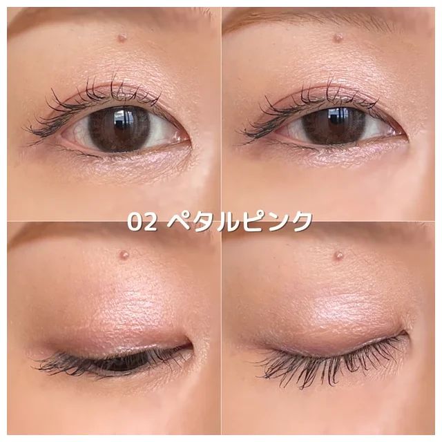 セザンヌ 新作 スウォッチ 02 ペタルピンク 