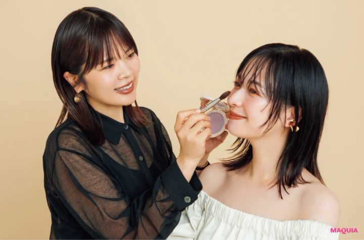 春にあえてのブラウンワントーンが新鮮！ 河嶋 希さんが提案する最旬メイクバランス_12