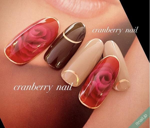 cranberry nailが投稿したネイルデザイン [photoid:I0126365] via Itnail Design (746205)