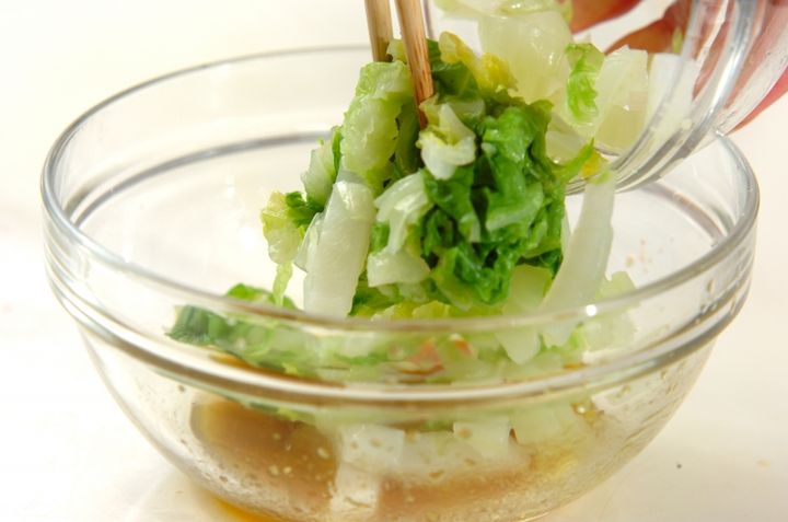 白菜のユズコショウマリネの作り方2