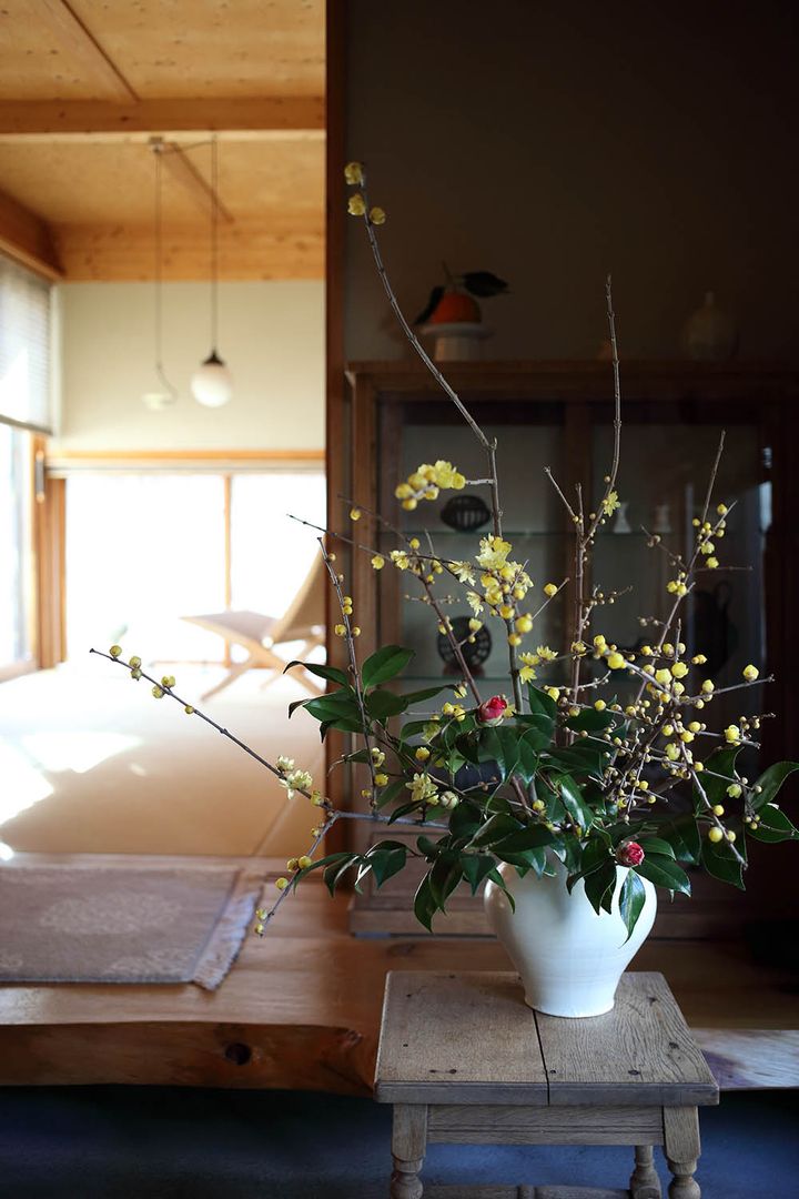 ロウバイのアレンジ