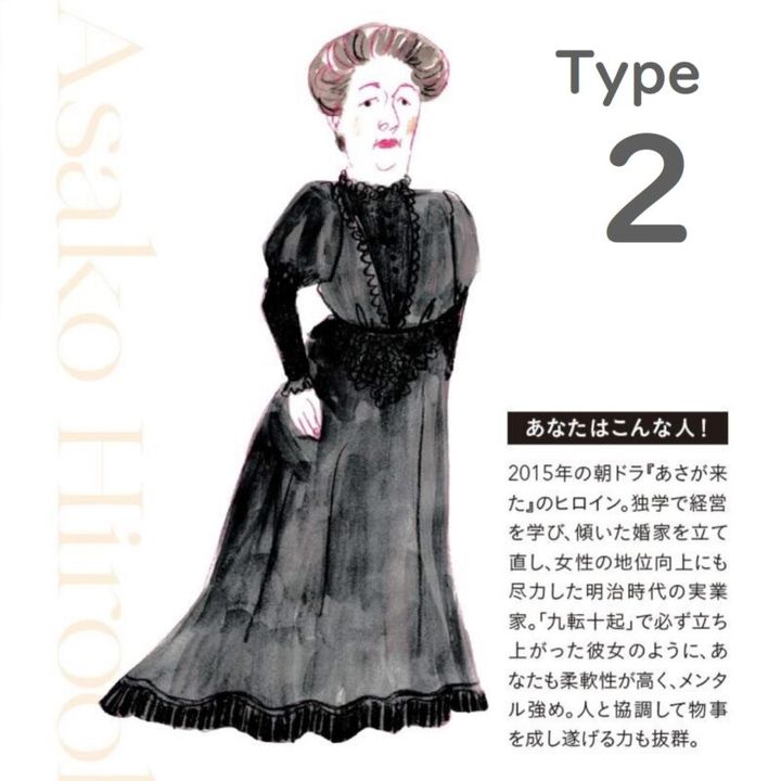 水晶玉子の女傑占い Type2の広岡浅子