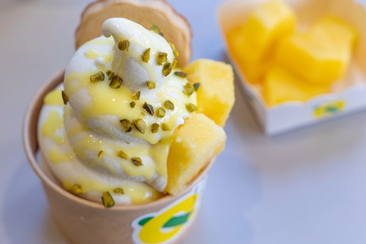 ピスタチオのカリカリとした食感が良いアクセントに