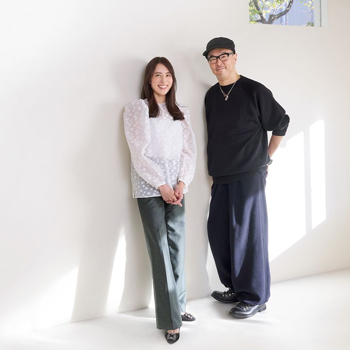 青木良文さんとVERYモデルの笹川友里さん