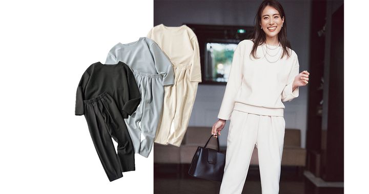 シンプルで着心地の良いセットアップ