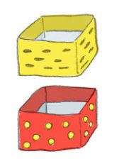 今日は節分。牛乳パックで「鬼とお福さんの福招き枡」を手づくりして「鬼はそとー！ 福は内ー！」の画像4