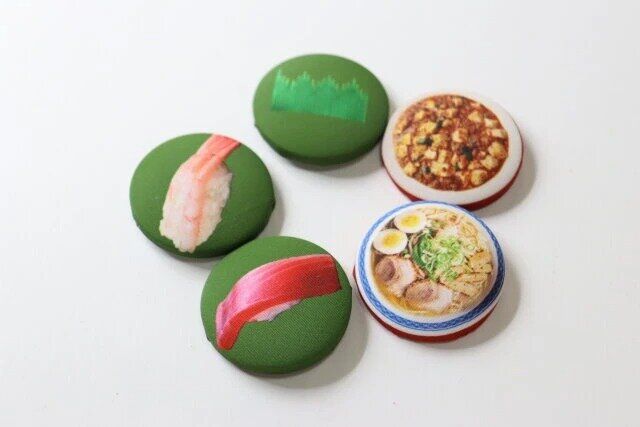 ダイソー 中華料理 お寿司 くるみボタン