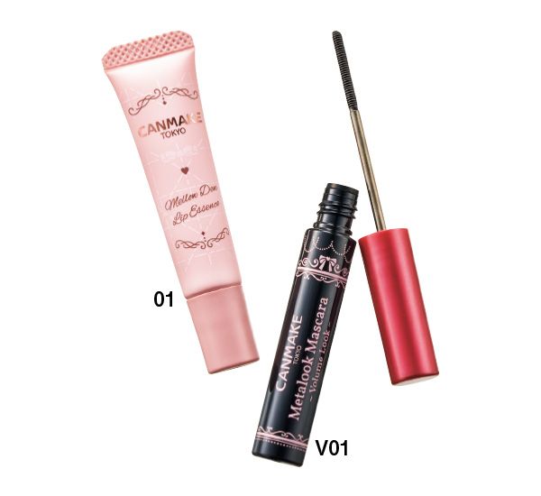 【左】メロウデューリップエッセンス 【右】メタルックマスカラ ～ボリュームルック～