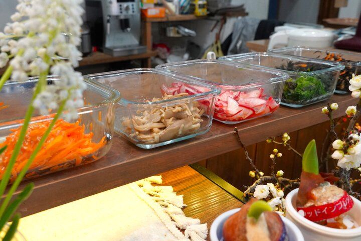 横浜元町で家庭料理のお昼ごはん♪お花屋さんの中にあるほっと和む「食堂ノチノチ」