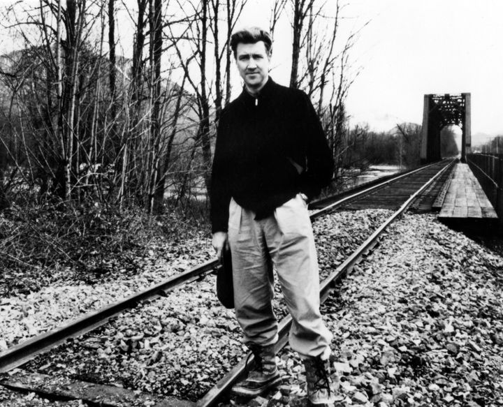 1990年、「ツイン・ピークス」の撮影現場にて。