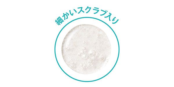細かいスクラブ入り