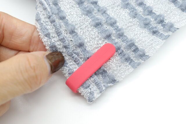 キャンドゥの自分用のボディタオルひと目でわかる目印タグの使い方5