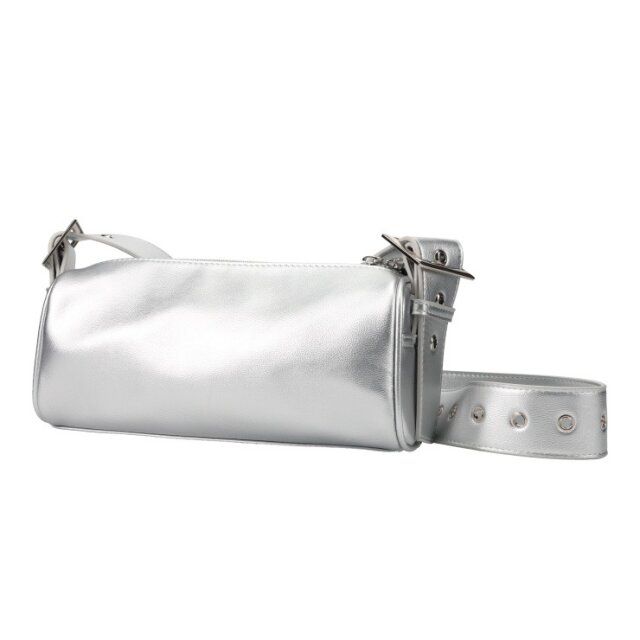2025しまむらレディースシルバーショルダーバッグ