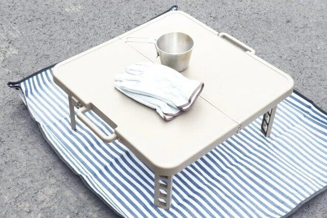 スタンダードプロダクツ 砂よけスナップ付レジャーシート 使用例