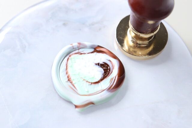 セリアのシーリングワックス チョコミントMIX 40P6