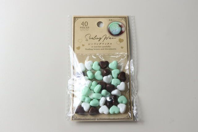 セリアのシーリングワックス チョコミントMIX 40P1