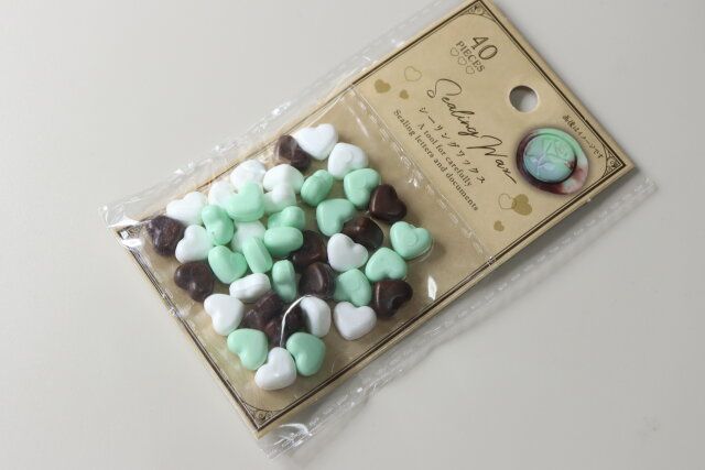 セリアのシーリングワックス チョコミントMIX 40P2