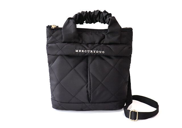 宝島社ムック付録のMERCURYDUOの2WAYキルティングショルダーバッグ2