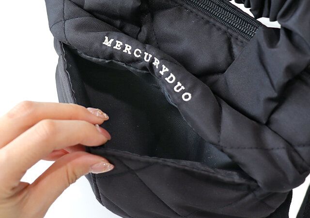 宝島社ムック付録のMERCURYDUOの2WAYキルティングショルダーバッグ6