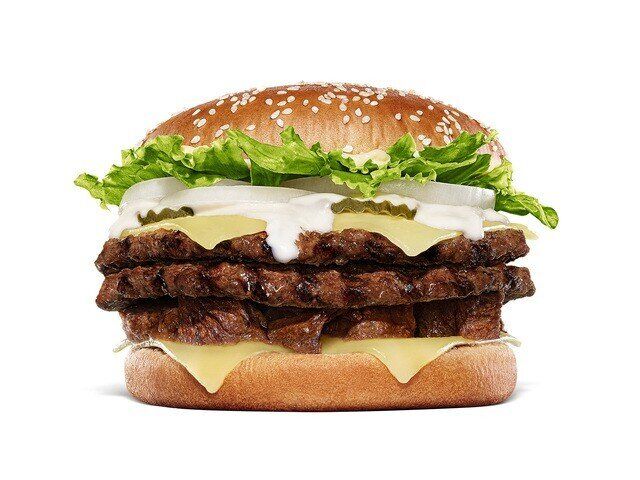 バーガーキング ホワイトチーズマウンテンズ キューブ＆ダブルビーフ