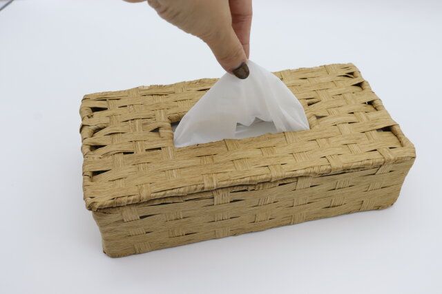 ペーパー収納（ティッシュケース） 取り出し