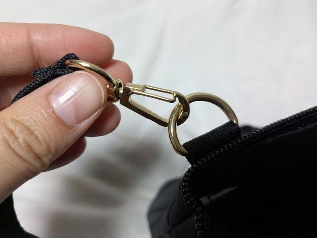 マーキュリーデュオ2WAYバッグ金具部分