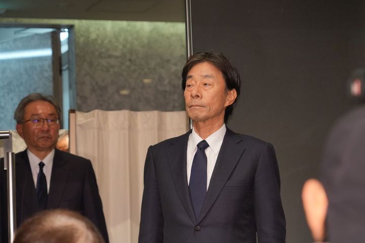 1月27日、港社長らが辞任を発表したフジテレビの会見