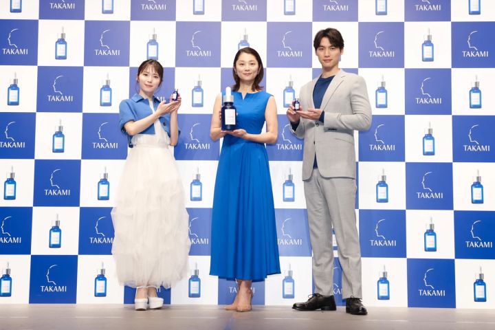 TAKAMI 新CM発表会 小池栄子さん 福士蒼汰さん 松岡茉優さん