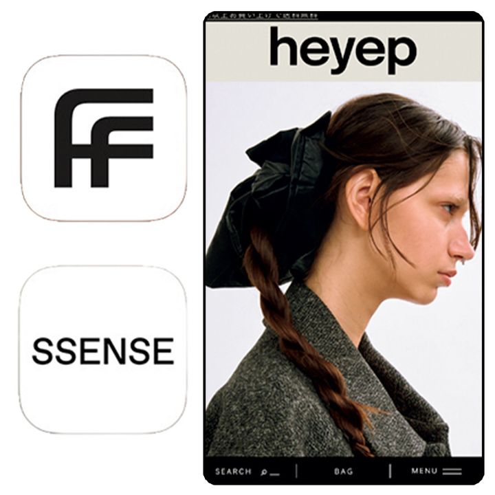 ファーフェッチとエッセンスのアイコン