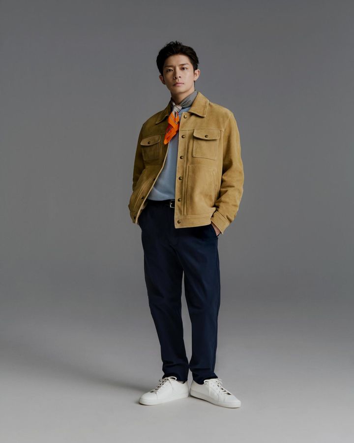 画像: 『バナナ・リパブリック』SPRING 2025ビジュアルに登場している、ジャパン ブランドアンバサダーの岸 優太さん（Number_i） © Banana Republic bananarepublic.gap.co.jp