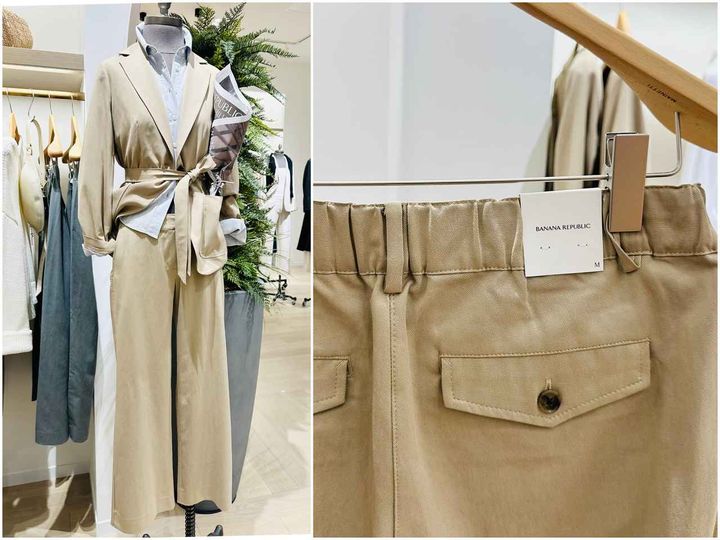 画像: ブレザー￥40,000・パンツ￥24,000／ギャップジャパン（バナナ・リパブリック） bananarepublic.gap.co.jp