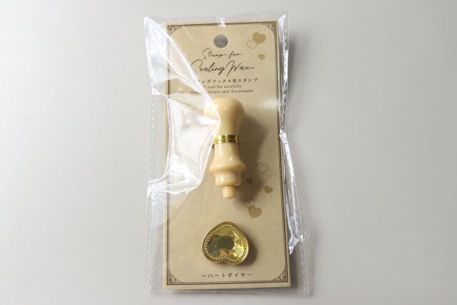 セリア シーリングワックス押し型 ハートダイヤ パッケージ
