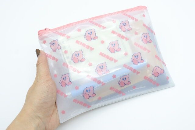 ダイソーの星のカービィ フラットポーチ カービィダンスに小物を収納